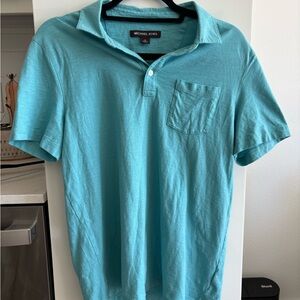 Michael Kors Men's Aqua Polo Shirt